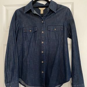 Like New Banana Republic Denim colored button down